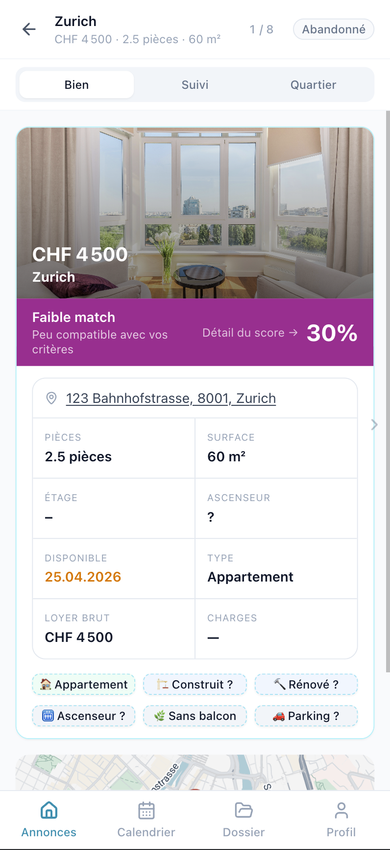 Application tracking dashboard